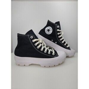 Converse Chuck Taylor All Star Lugged Heel Black Platform High-Top Sneakers W 9
